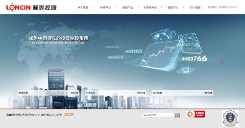 隆鑫控股集團網站建設